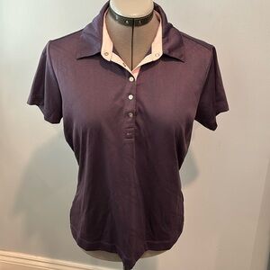 Women’s Nike purple fit dry golf shirt size medium